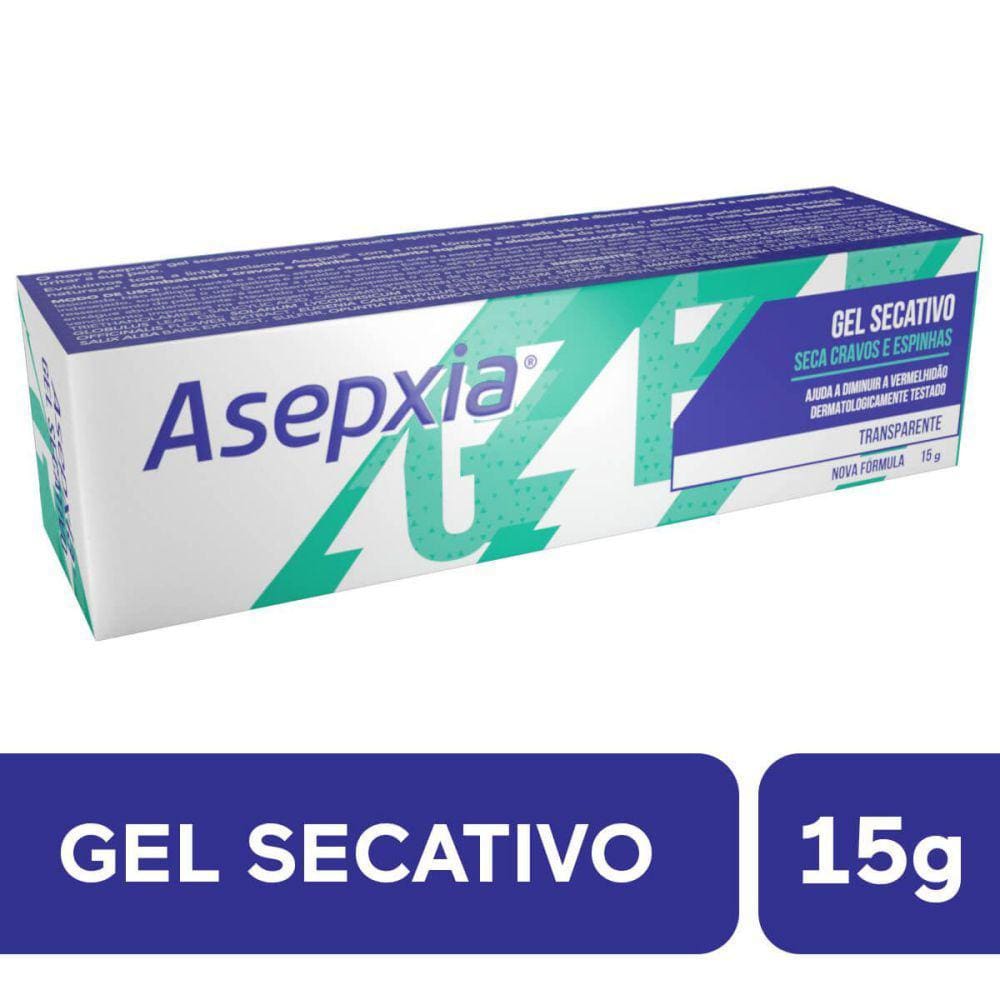 Gel Secativo Asepxia Transparente 15G