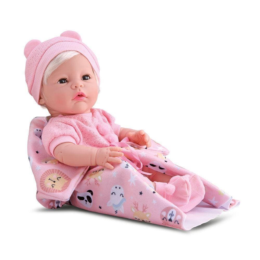 Boneca New Born Premium Com Acessórios da Divertoys Ref 8153