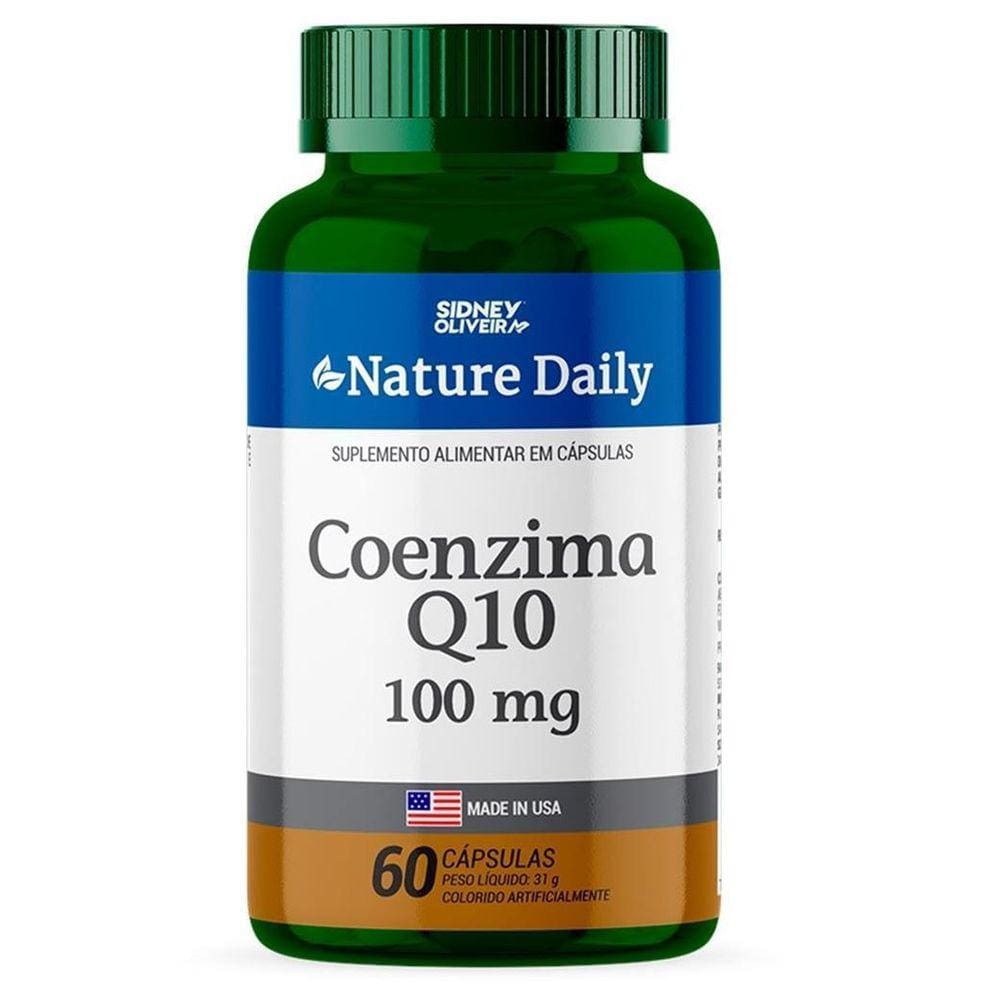 Coenzima Q10 100 Mg Nature Daily Made In Usa 60 Cápsulas
