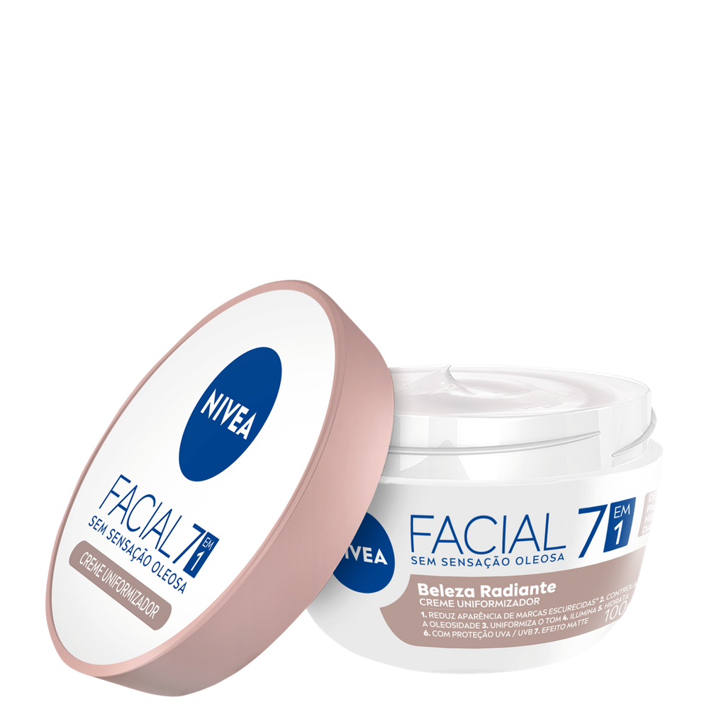 NIVEA Beleza Radiante 7 em 1 - Creme Hidratante Facial 100g