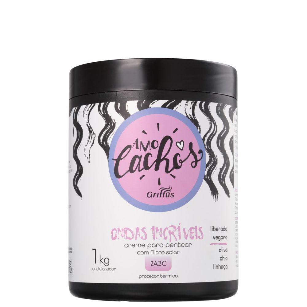 Griffus Amo Cachos Ondas Incríveis - Creme De Pentear 1000g