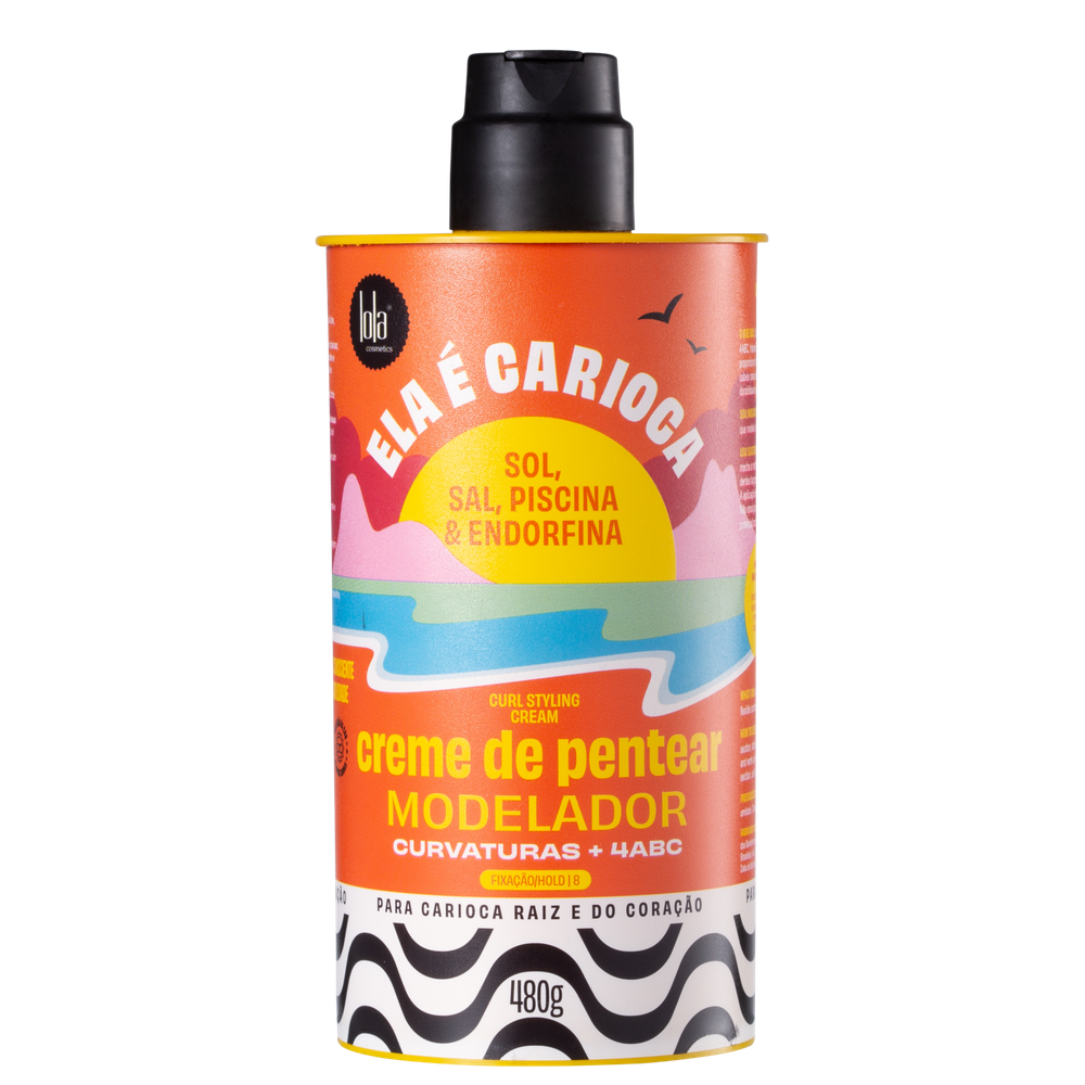 Lola Cosmetics Ela é Carioca Sol, Sal, Piscina & Endorfina 4ABC - Creme de Pentear 480g
