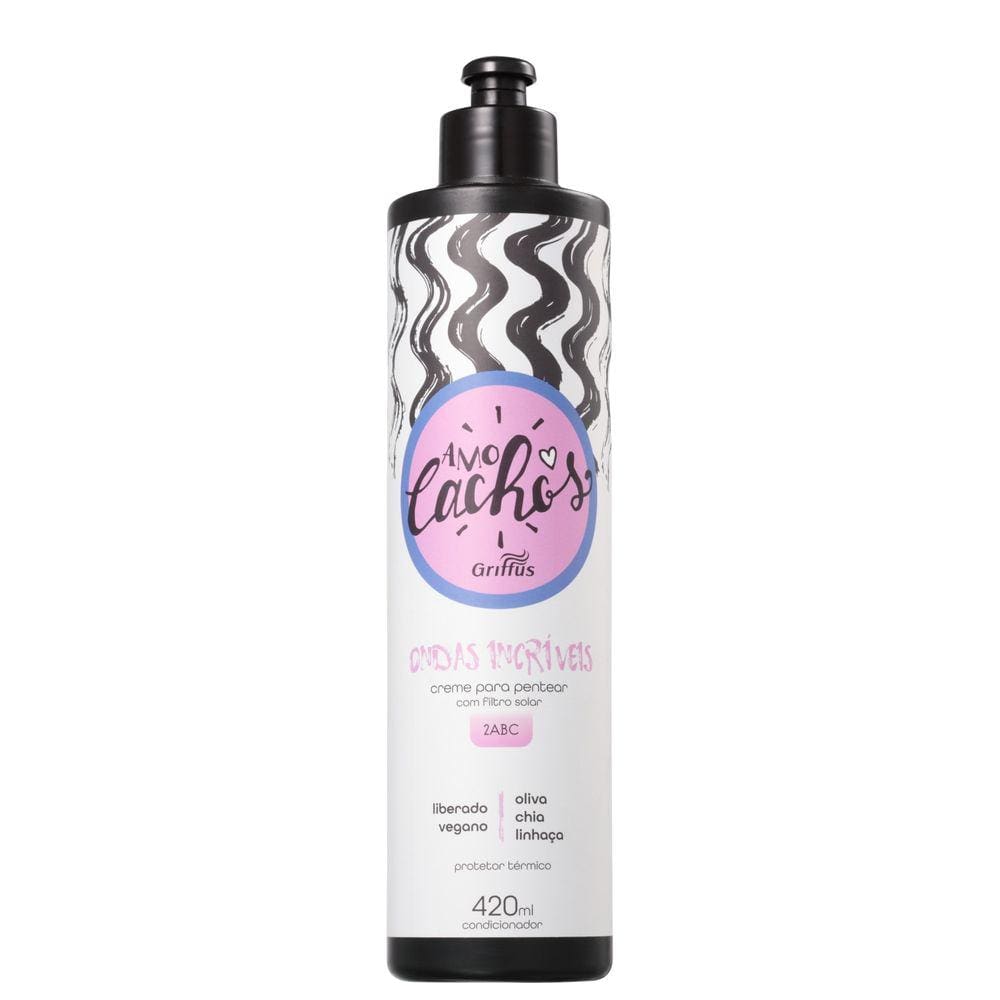 Griffus Amo Cachos Ondas Incríveis - Creme De Pentear 420ml