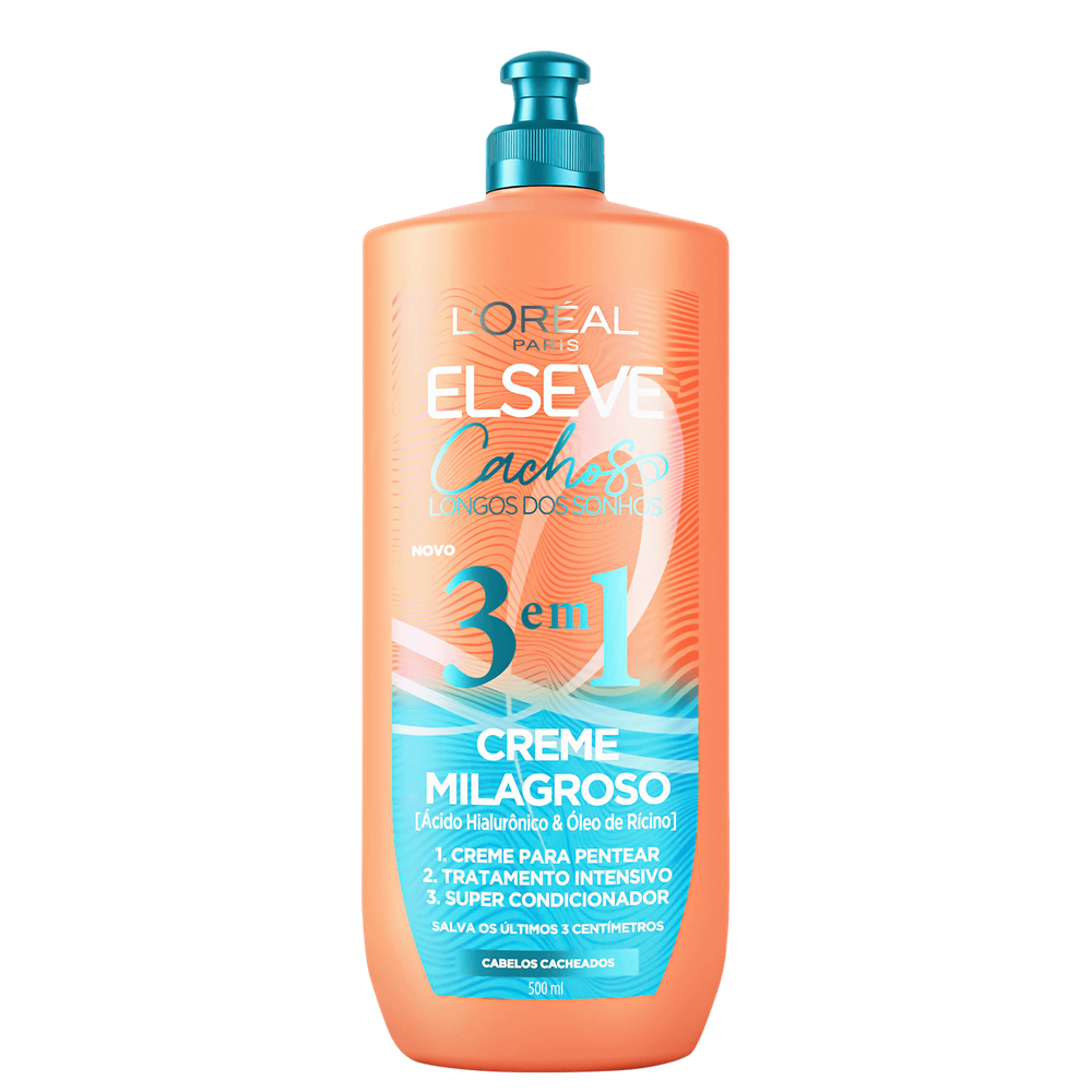 Elseve L`Oréal Paris Cachos dos Sonhos 3 em 1 - Creme de Tratamento 500ml