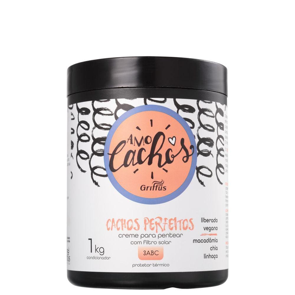 Griffus Amo Cachos Perfeitos - Creme De Pentear 1000ml Blz