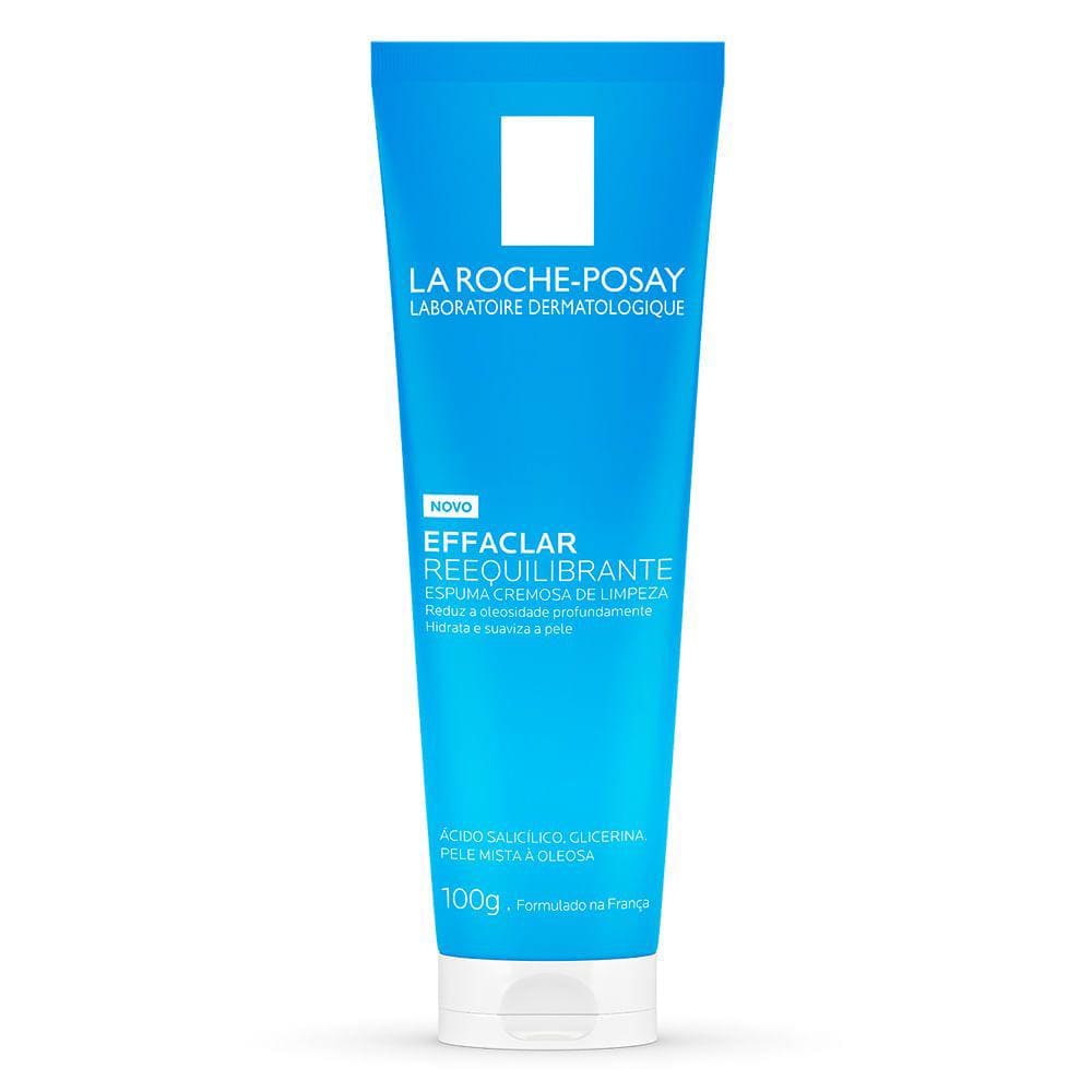Espuma Cremosa de Limpeza Effaclar Reequilibrante La Roche Posay Pele Mista a Oleosa 100g