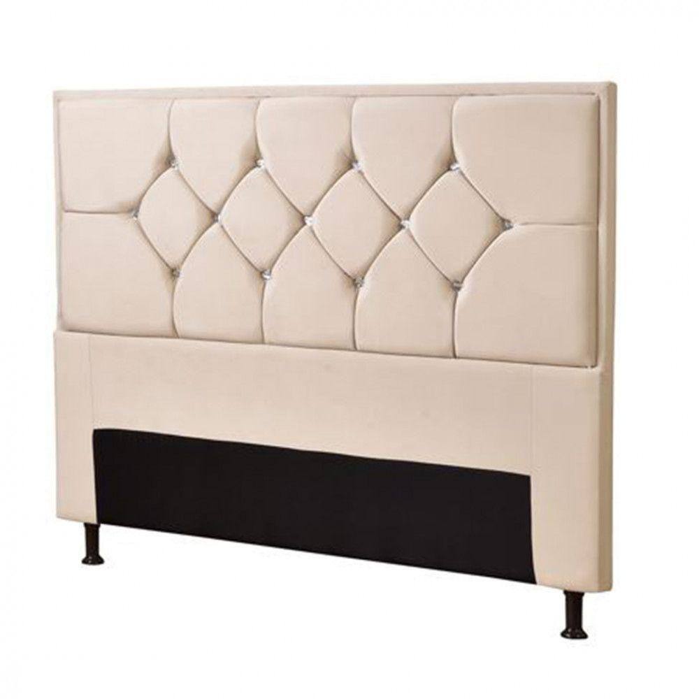Cabeceira Js Móveis Mali King 195 Cm Marfim