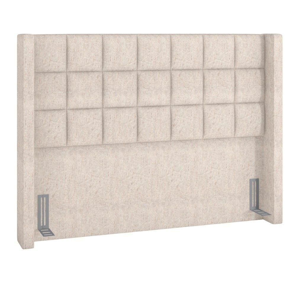 Cabeceira Cama Box Casal King 195Cm Pisa P02 Linho Cru