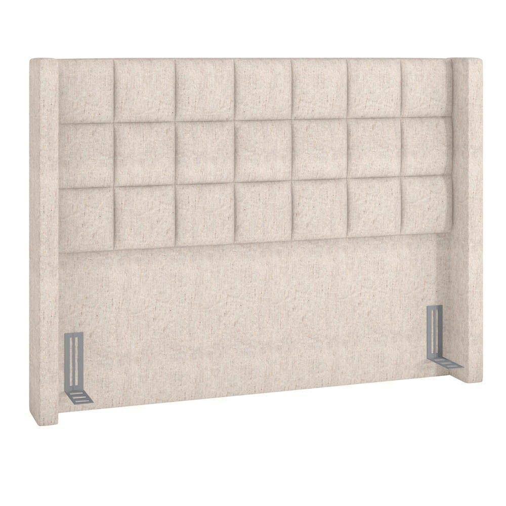 Cabeceira Cama Box Casal 140Cm Pisa P02 Linho Cru