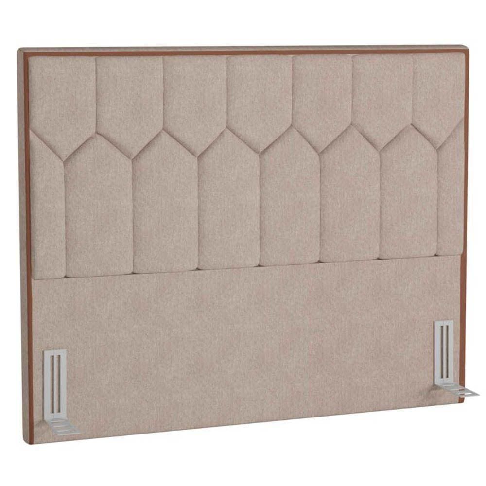 Cabeceira Cama Box Casal Queen 160Cm Órion P02 Linho Areia