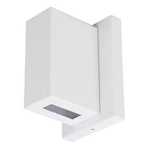 Arandela De Parede Jardim Varanda Branca Alumínio Vidro 40w