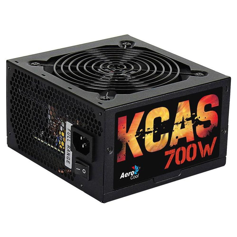 Fonte 700W AeroCool KCAS - PFC Ativo - Eficiência 85% - 80 PLUS® Bronze - EN53381