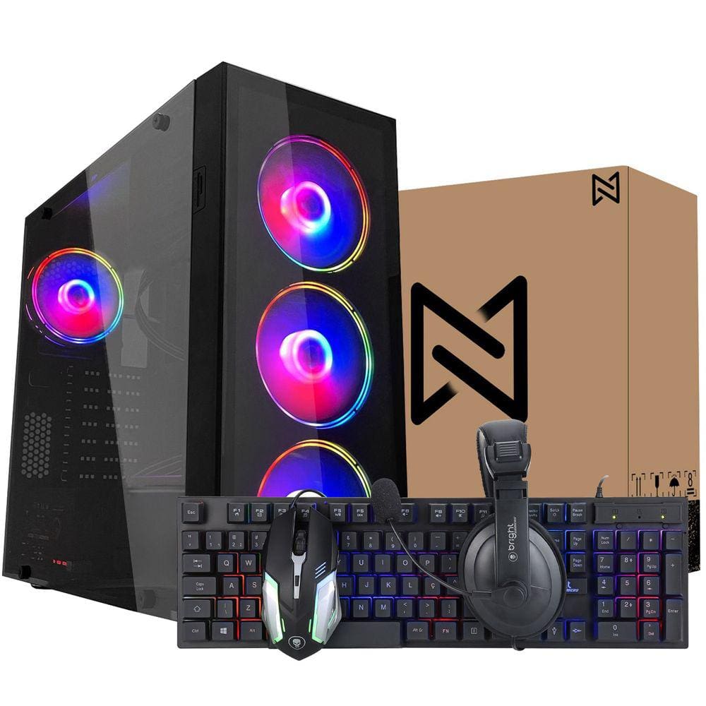 PC Gamer Ark Intel Core i7 2600 16GB GT 730 4GB SSD 120GB Windows 10 Pro Combo Gamer Headset + Teclado + Mouse Gamer