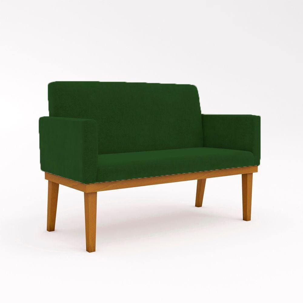 Sofá Namoradeira Confortável Sala De Estar Verde