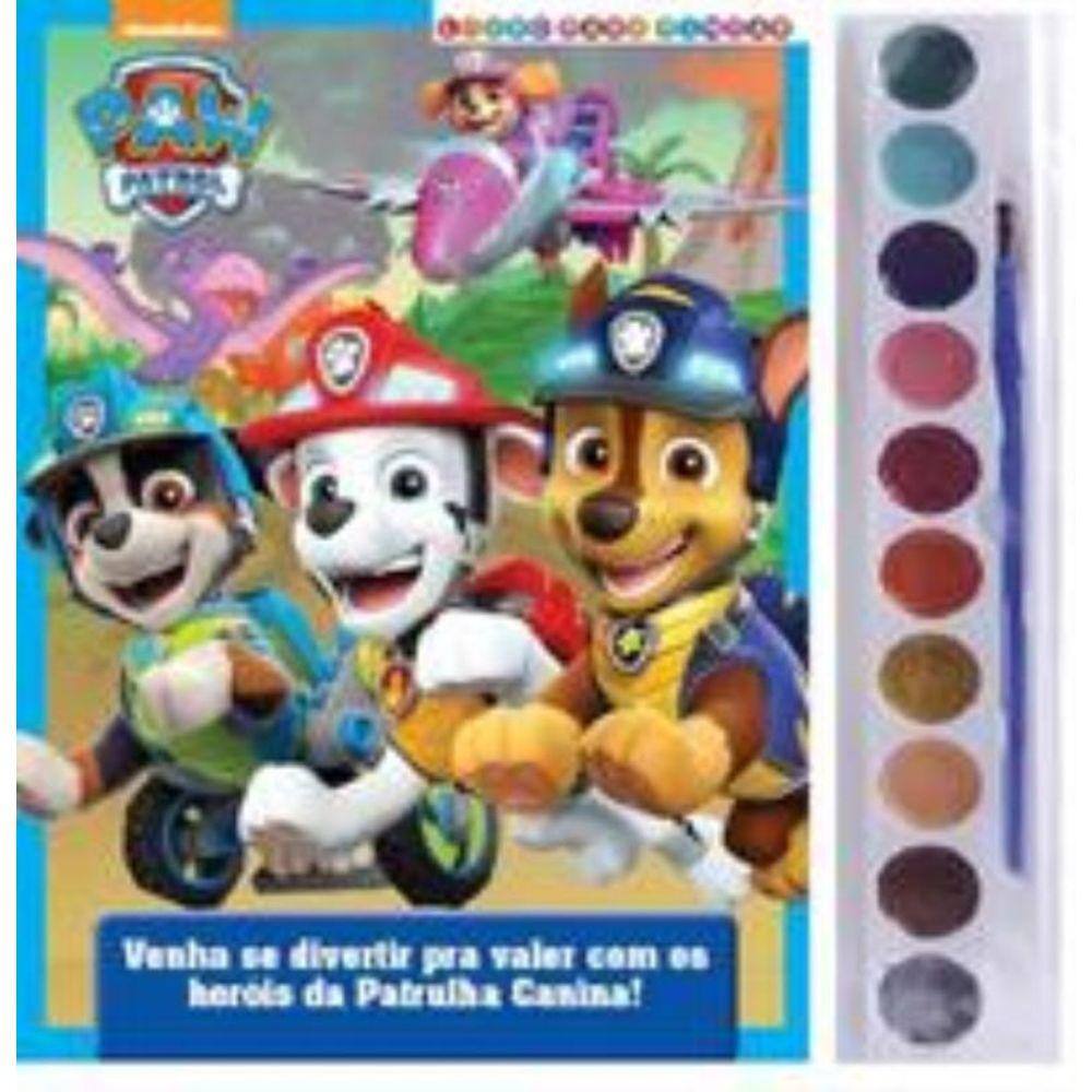 Patrulha Canina Livro para Pintar com Aquarela