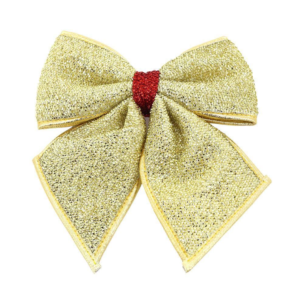 Laço de Natal Le Brilho Dourado 20cm