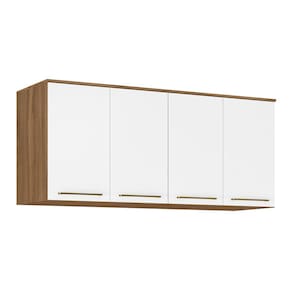 Armário Ponte Modulada Casal Módulo 7119 04 Portas Irlanda Amendola Branco Demóbile