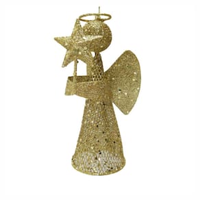 Decoração Natal Le Anjo 7x15cm Dourado