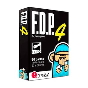 Jogo De Cartas Fdp Expansão Foi De Propósito 4 Buró