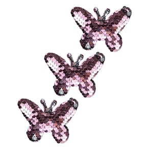 Presilha Natal Le Borboleta Rosé Gold com 3 Unidades