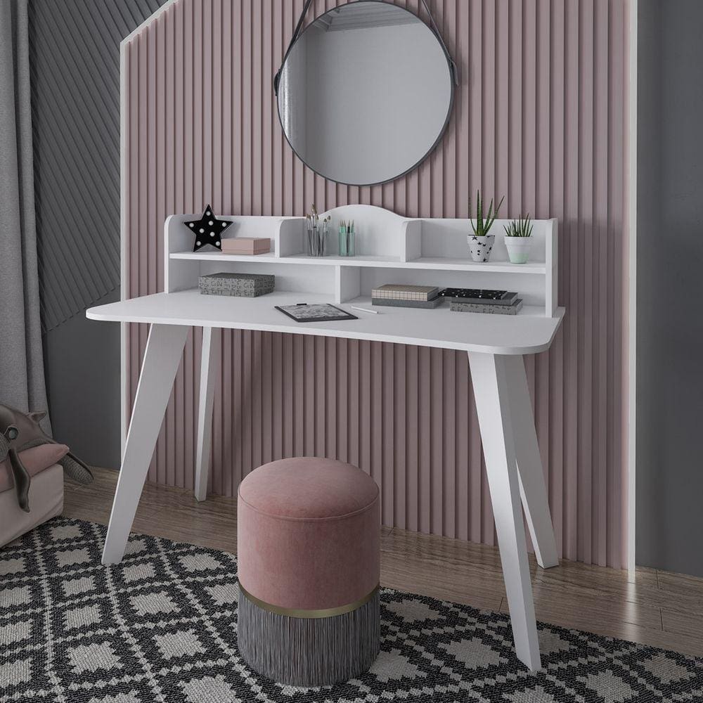 Mesa Escrivaninha Com 5 Nichos Artely Sofia