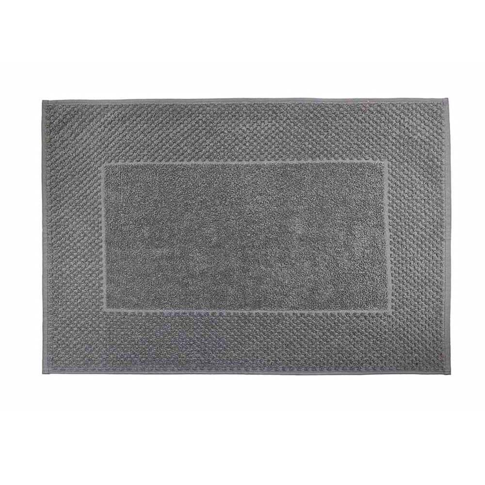 Tapete para Banheiro Toalha de Piso Supreme Cinza 50x70cm - Camesa