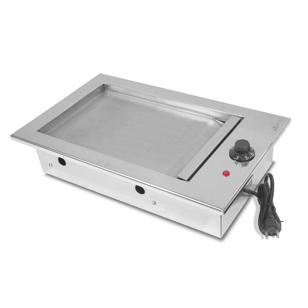 Chapa Gourmet de Embutir Elétrica 40X50 em Aço Inox - JX Metais