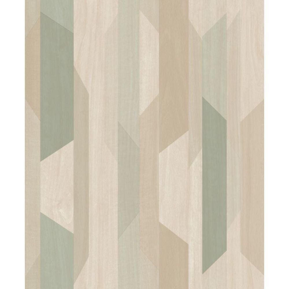 Papel de Parede Muse Geométrico Verde e Bege A57001
