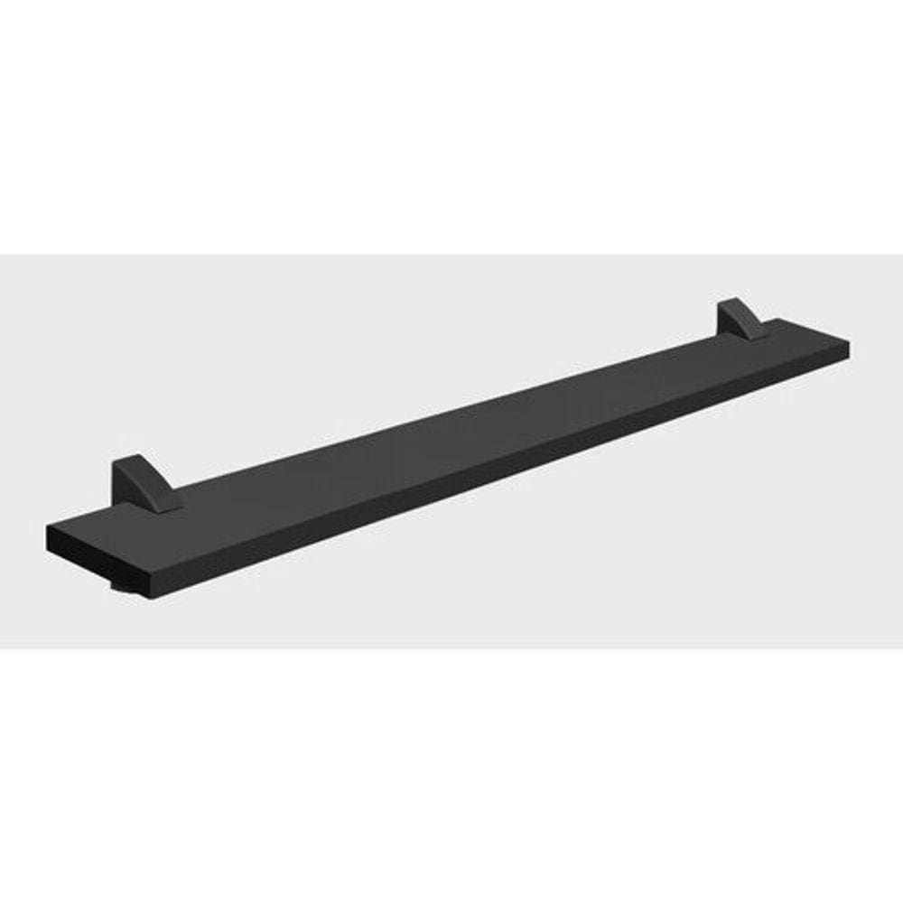 Prateleira Preta com Suporte Preto1,5x10x80cm Concept Prat-k