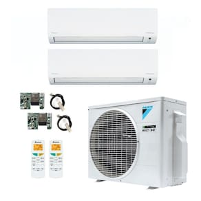 Ar-Condicionado Multi Split Inverter R-32 Daikin 18.000 BTUs (2x Evap HW 9.000) Quente/Frio 220V + Módulo Wi-Fi