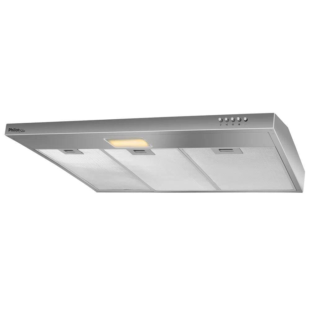 Depurador e Exaustor Philco Slim 3 Velocidades 90CM Inox PDR90I – 220 Volts