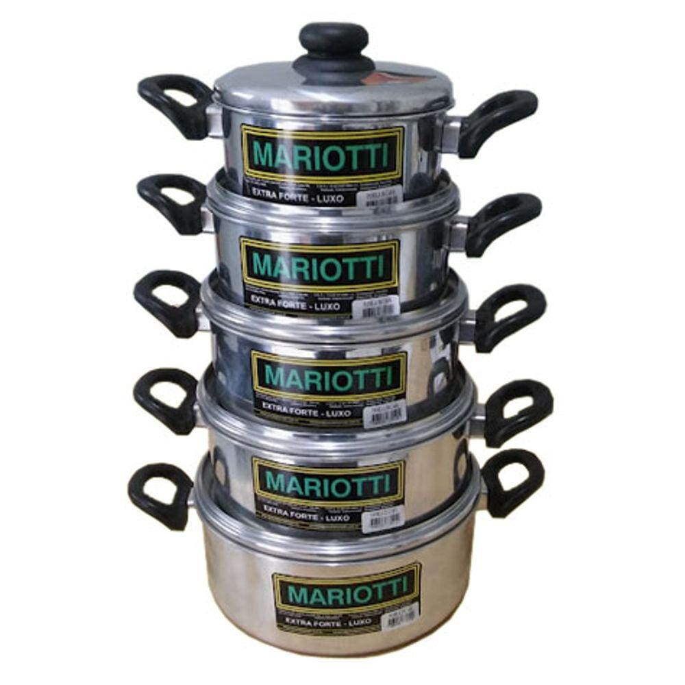 Conjunto de Caçarola em Alumínio com 5 peças - Mariotti