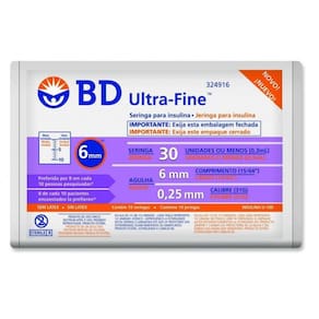 Seringa para Insulina Bd Ultra-Fine Ii 100U 6Mm 10 Unidades