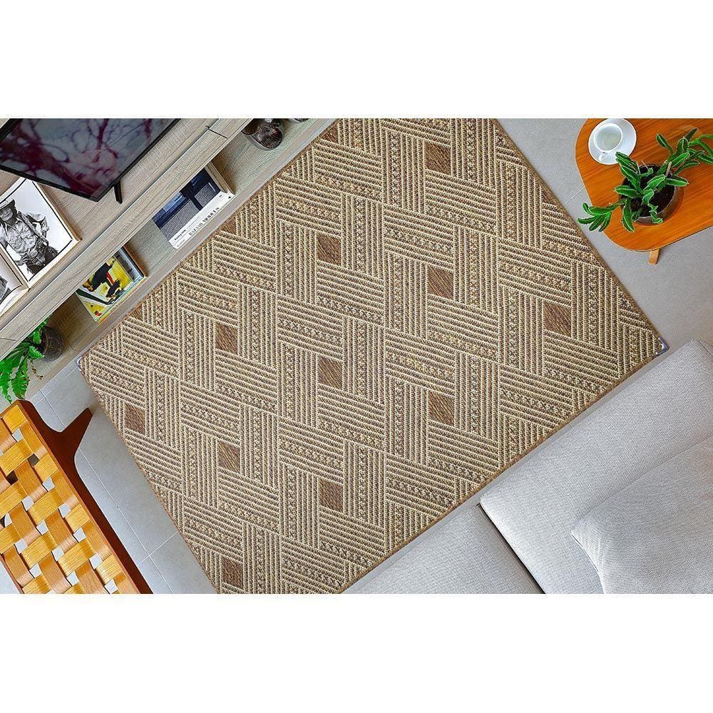 Tapete Sala Escritório Antiderrapante Sisal 2mx3m