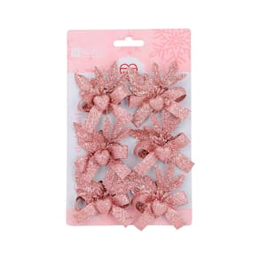 Kit Flor Le Decorativa com 6 Unidades Rosé Gold