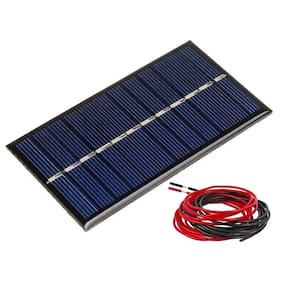 MINI PAINEL SOLAR 6V 1W 110x60mm - COM FIOS SOLDADOS