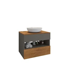 Conj Banheiro Gabinete Bali Titanium Naturalle 2076115 Bechara