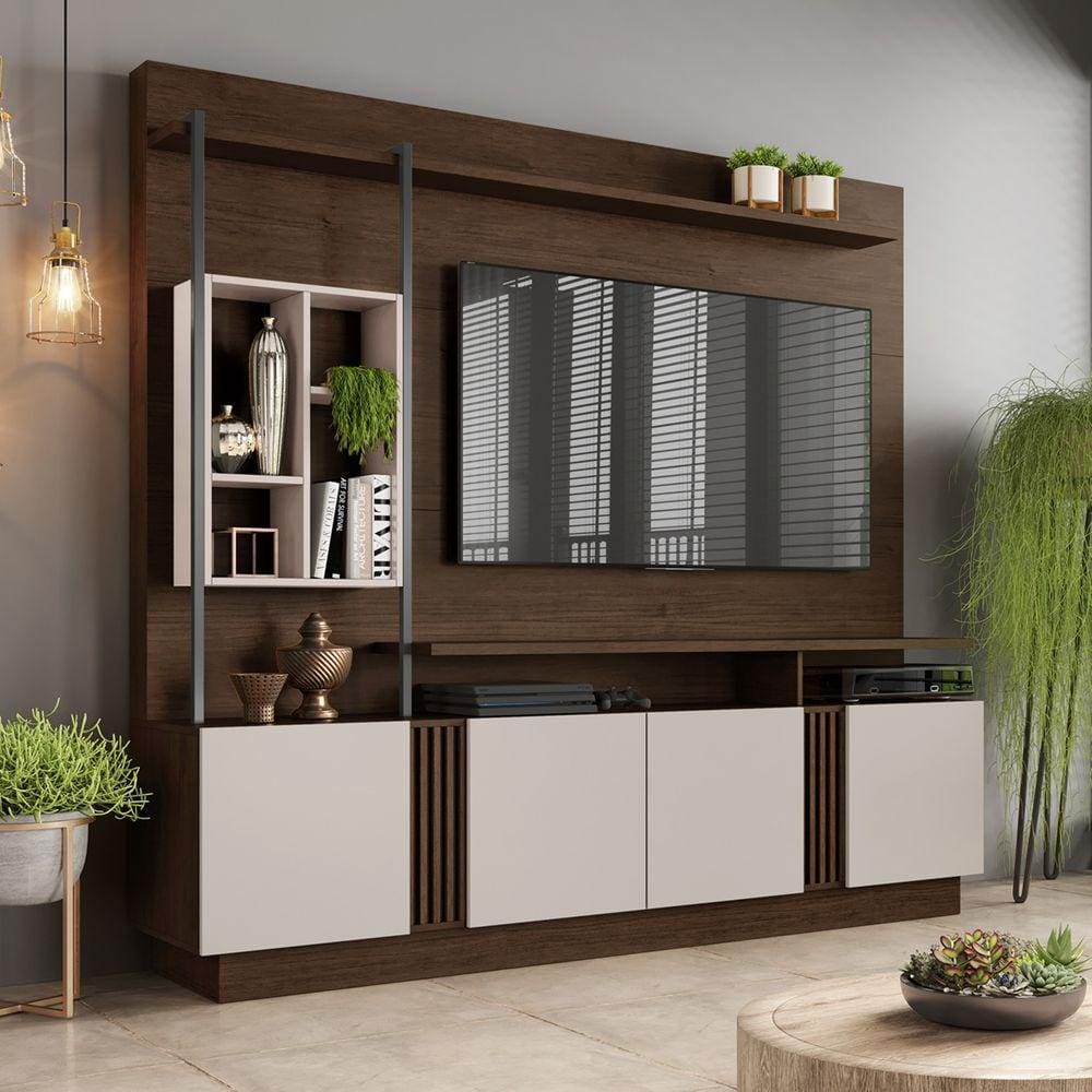 Estante Home Para TV Até 65 Pol 4 Portas JCM Fortuna Candian