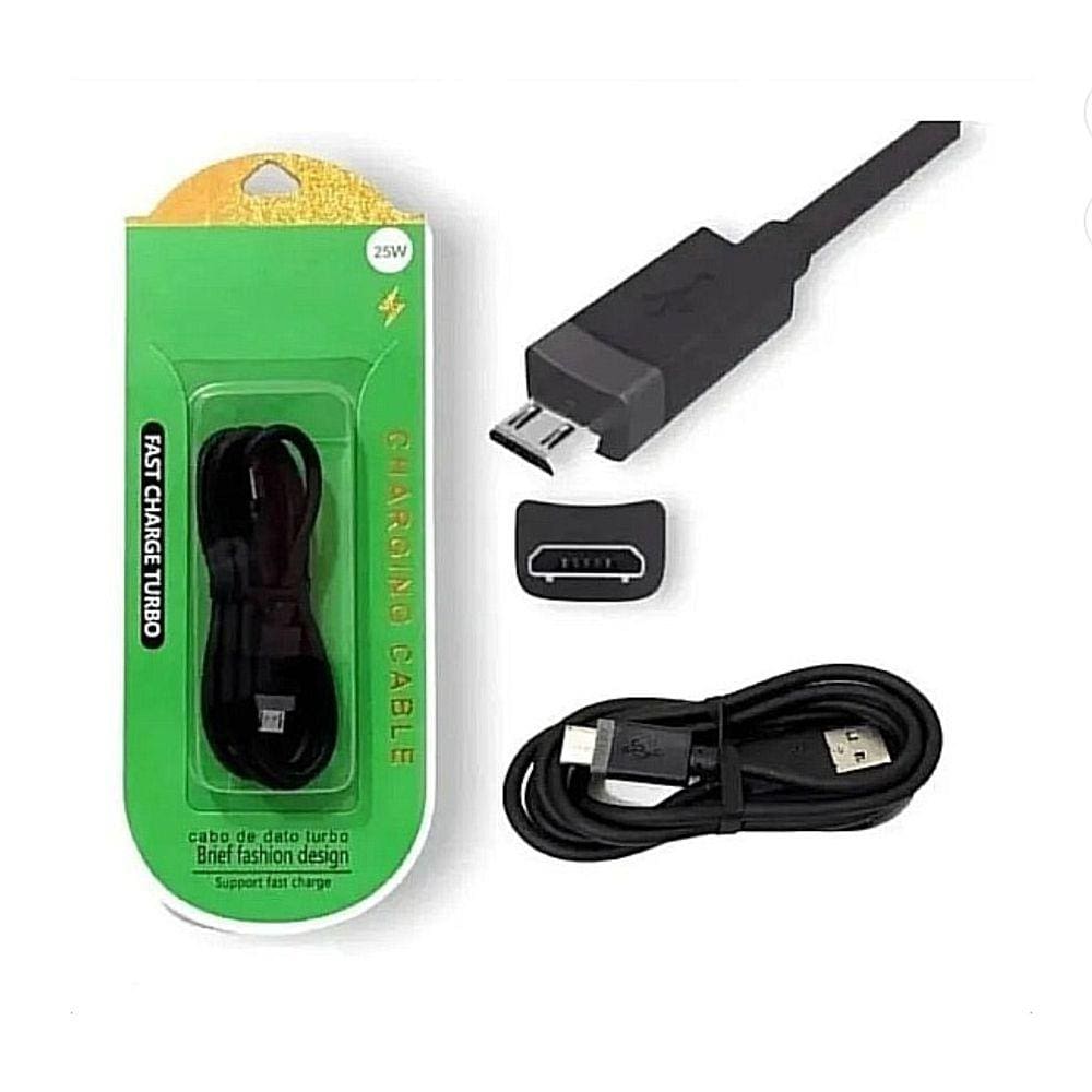 Cabo usb fast charge turbo v8 25w