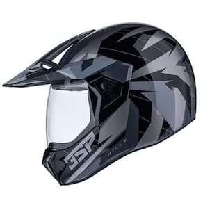 Capacete Bieffe 3 Sport Hills Preto Cinza Brilho Moto Pala