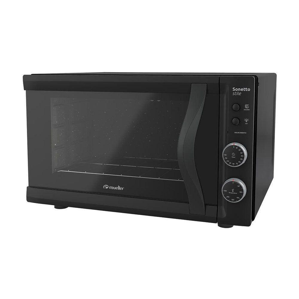 Forno Elétrico De Bancada Mueller 44L Sonetto New Preto 220V