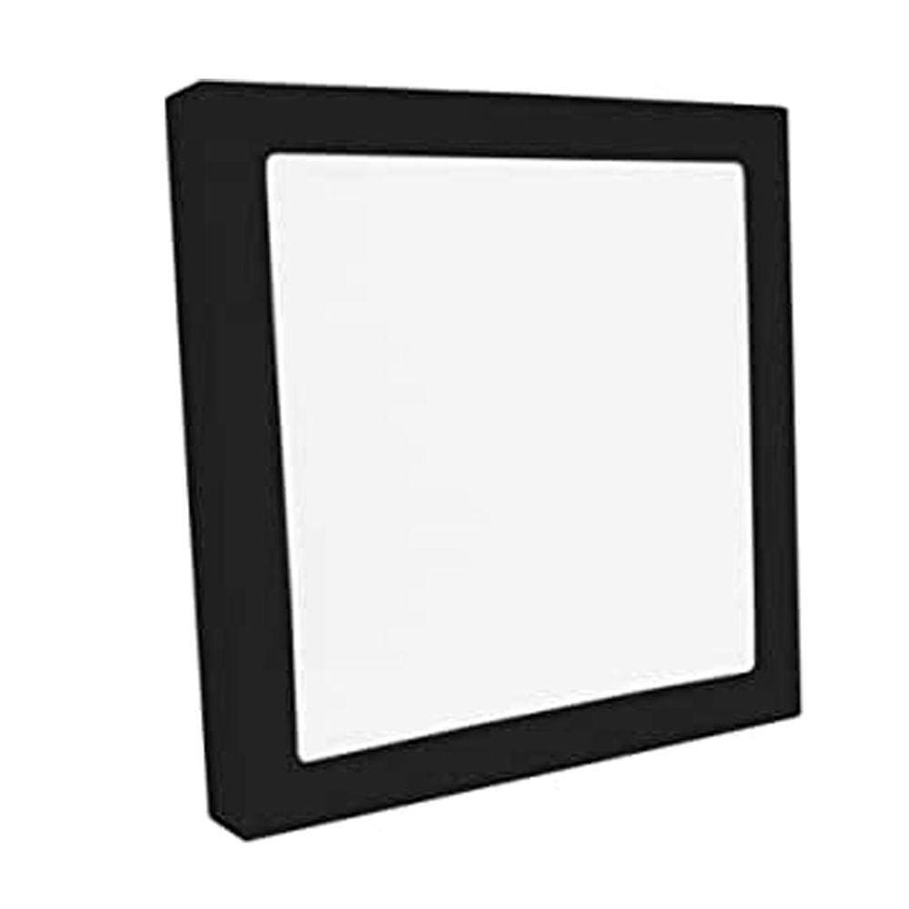 Painel De Sobrepor Quadrado 20W 3000K Preto Save Energy