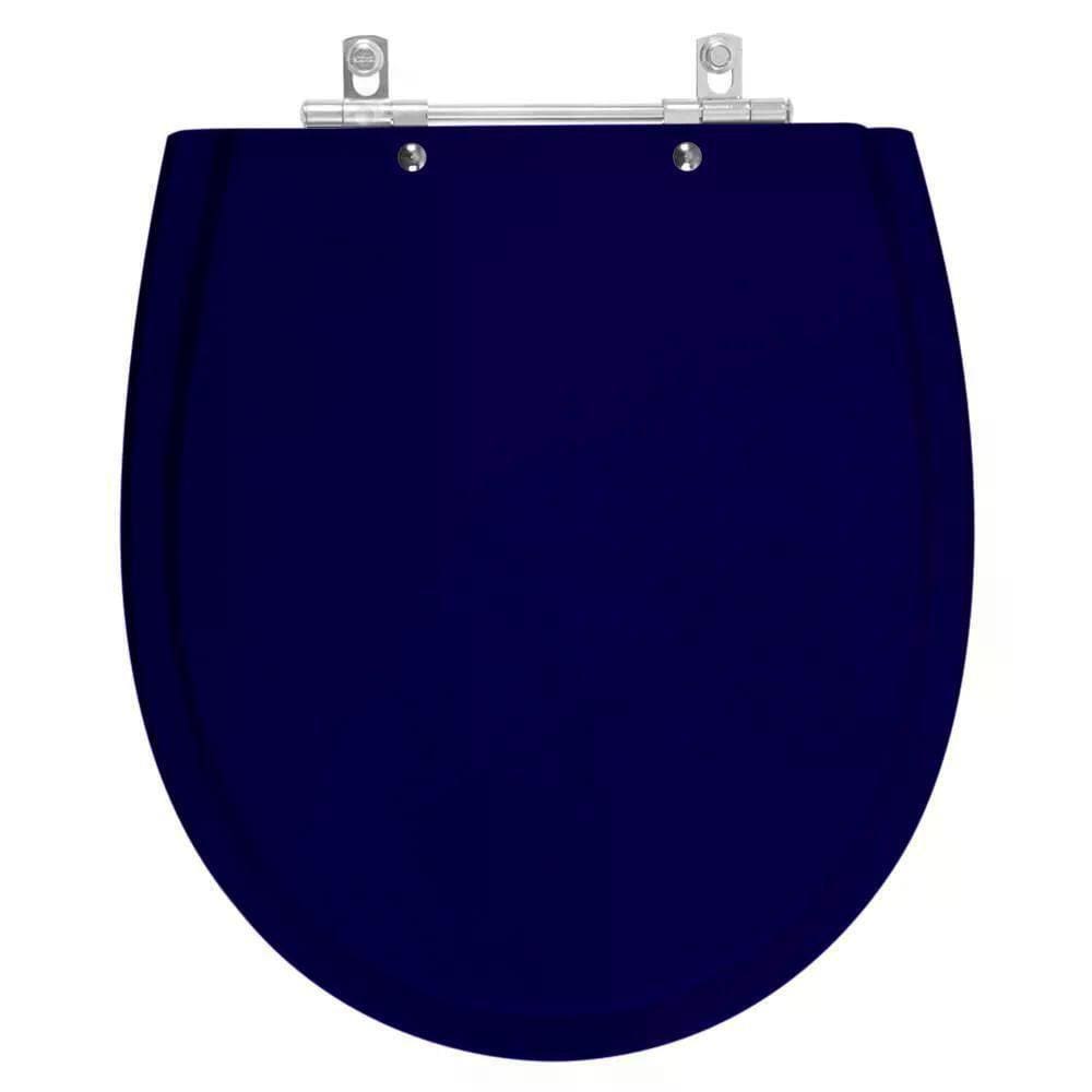 Assento Sanitário Laqueado Polo Azul Para Vaso Hervy