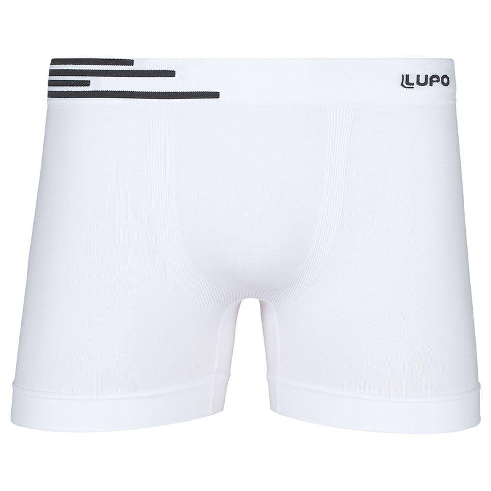 Cueca Boxer Lupo 436 Microfibra Sem Costura Preta Tam EG