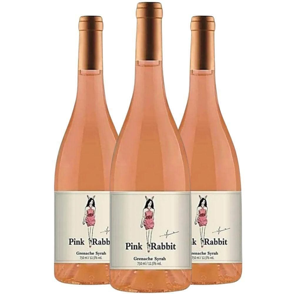 Vinho Rosé Pink Rabbit 750Ml (3 Unidades)