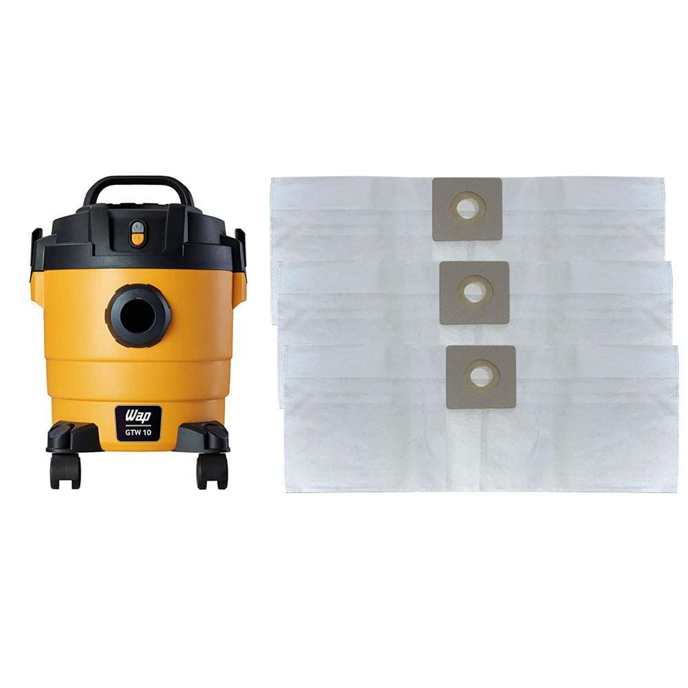 Kit 6 Sacos Descartáveis Aspirador Pó Wap Gtw 10