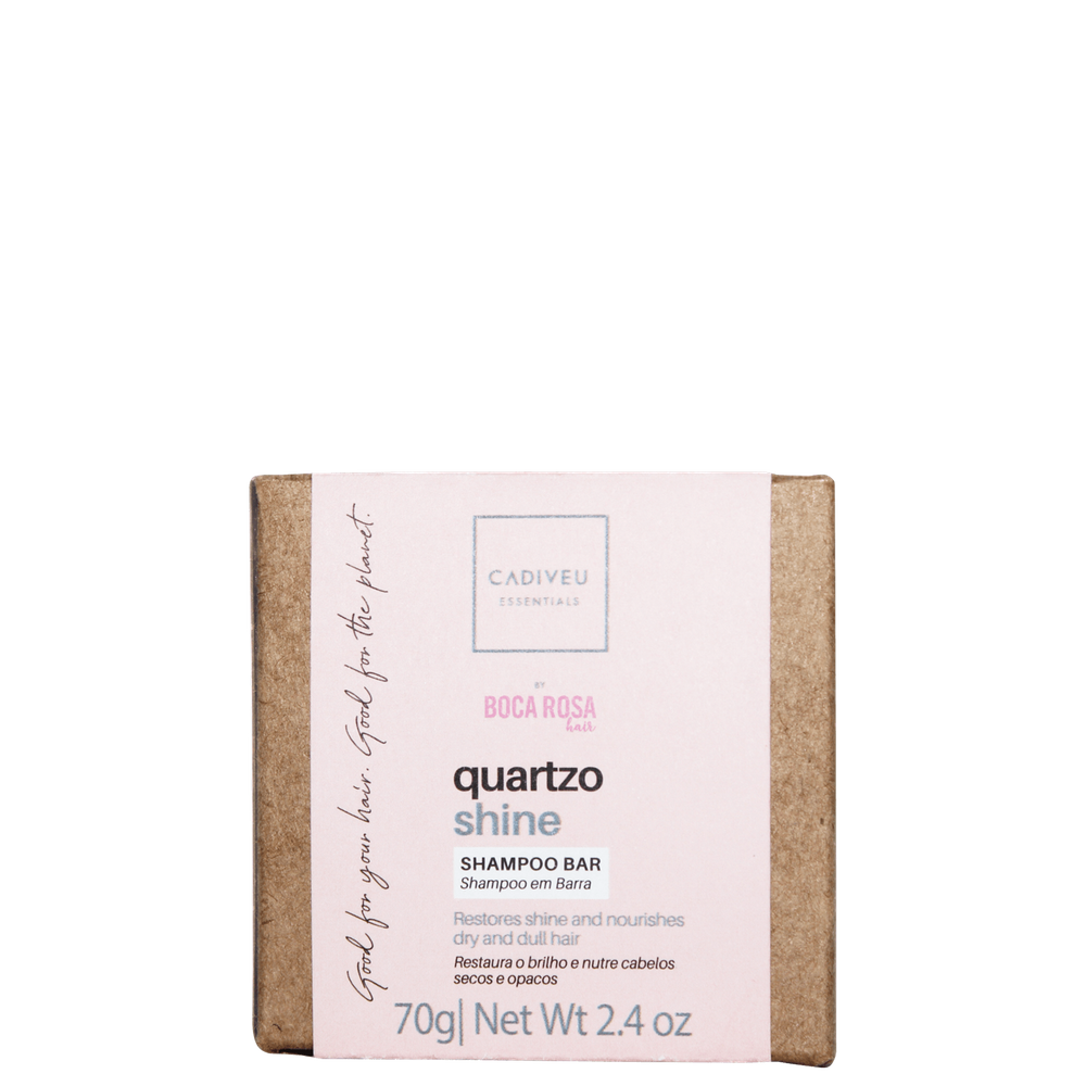 Shampoo Barra Cadiveu Essentials Quartzo Shine Boca Rosa 70g