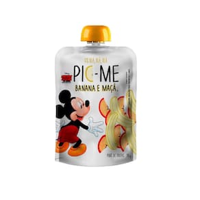 Purê de Frutas Pic - Me Mickey Mouse sabor Banana e Maçã 90g