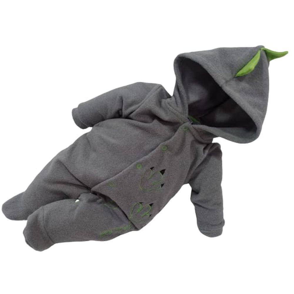 Macacão Soft Bebê Menino Zafielo Inverno Capuz Dino Ref 539