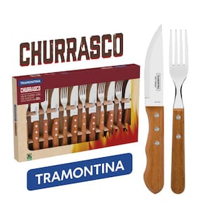Kit de talheres Jumbo churrasco Tramontina 12 Peças